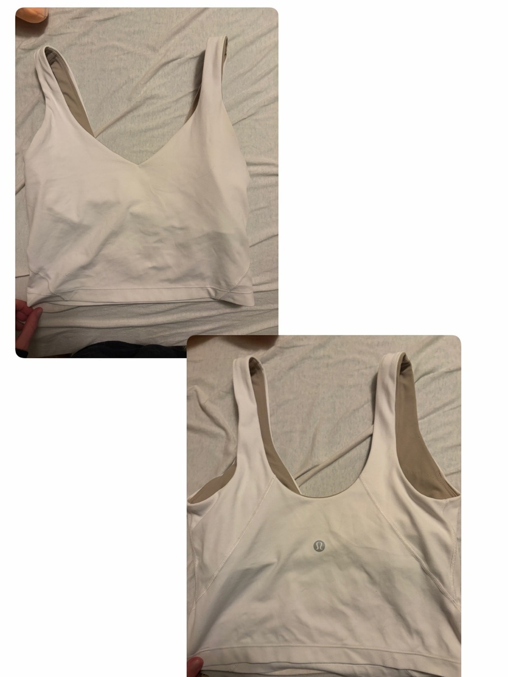 lululemon athletica Ivory Scoop-Back Crop Bodysuit